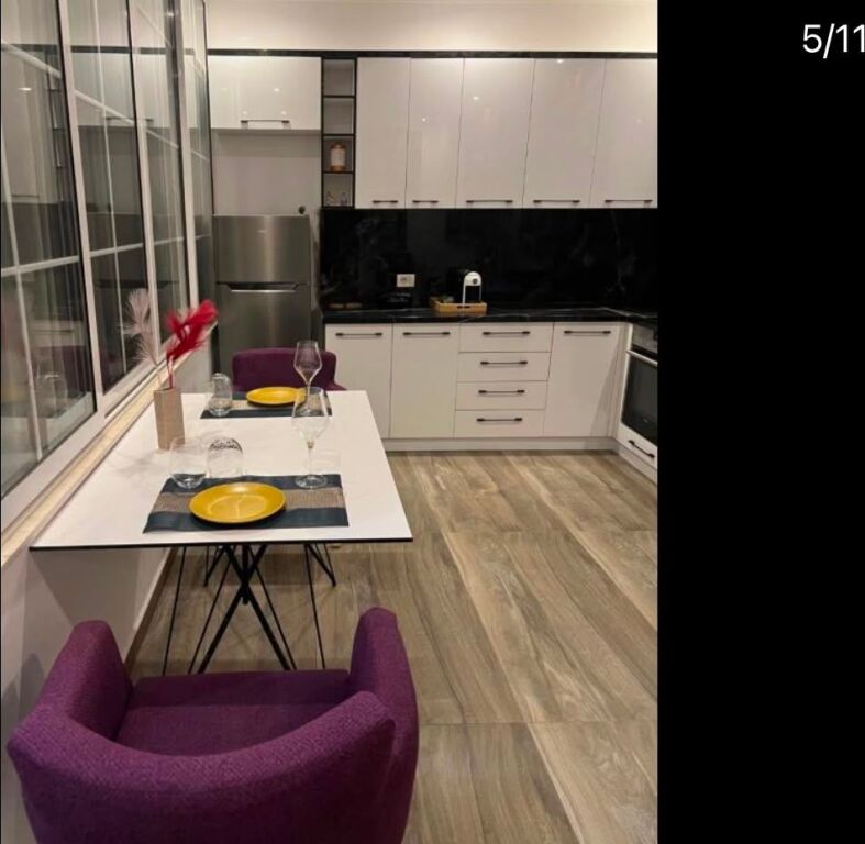 Pjeter Budi Street, after Osman Myderizi School, a 2+1 furnished apartment is for rent. 55,000 Leke