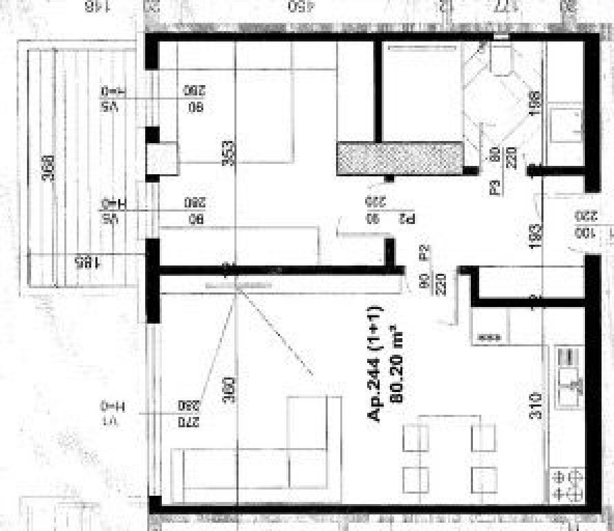 Apartment 1+1 for sale at The 44 Tower St, Dritan Hoxha Opposite the Lady of the Good Council !