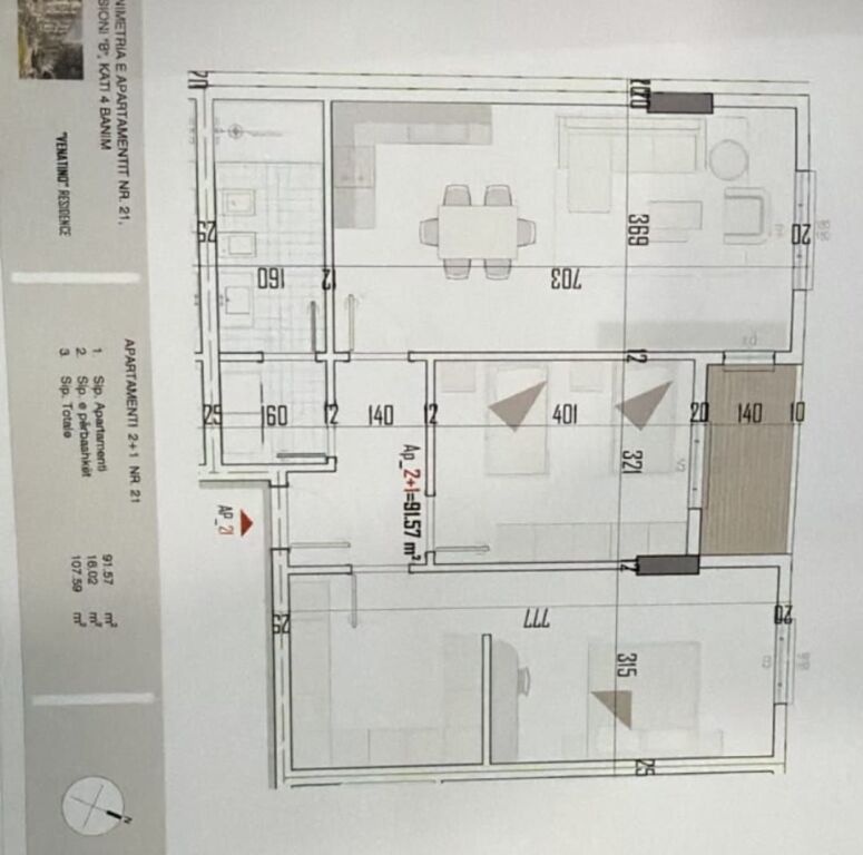 Vendita | Apartament 2 + 1 | Rruga Skënderbeu | 88500 €
