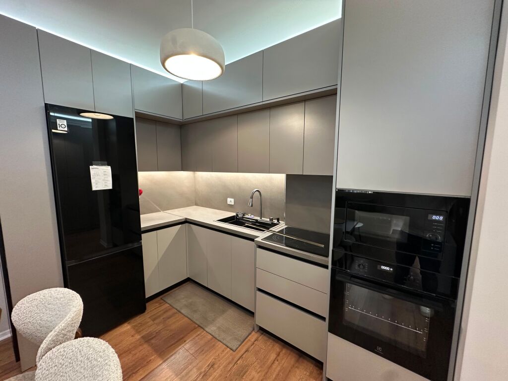 Apartment 1+1 for rent – Fiori Di Bosko, Don Bosko ✨ Modern apartment with quality furnishings, designed to offer maximum comfort. price 65,000 lek