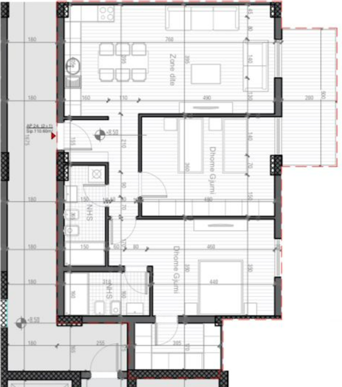 SHITET APARTAMENT 2+1 | PORTA TIRANA E RE, SAUK I VJETËR