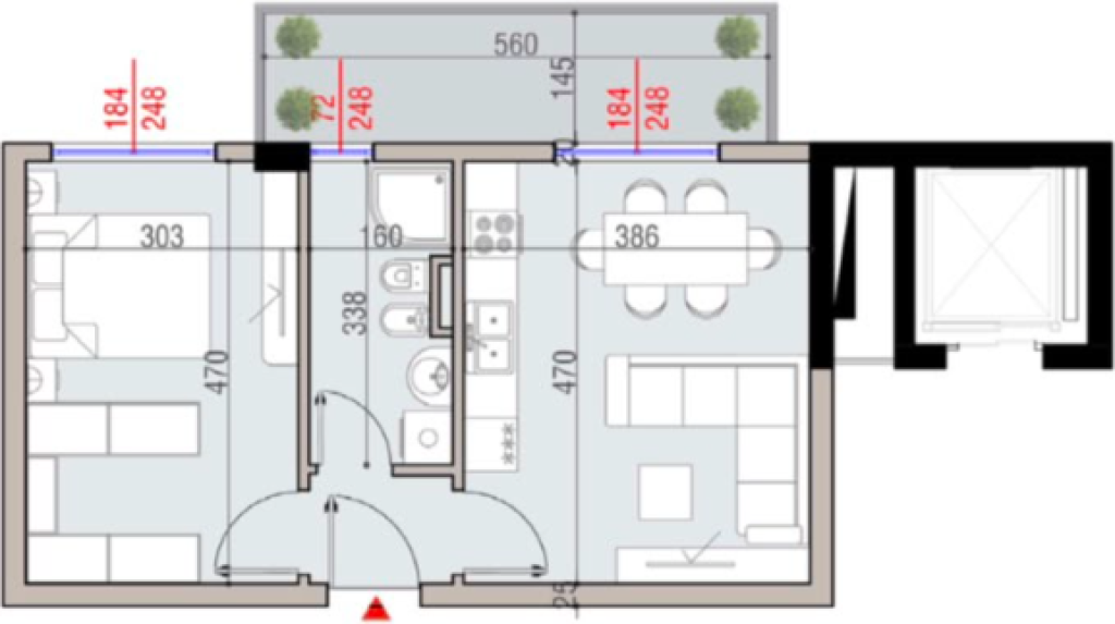 ✨Appartamento 1+1 in Vendita – Tirana Cielo Residence ✨