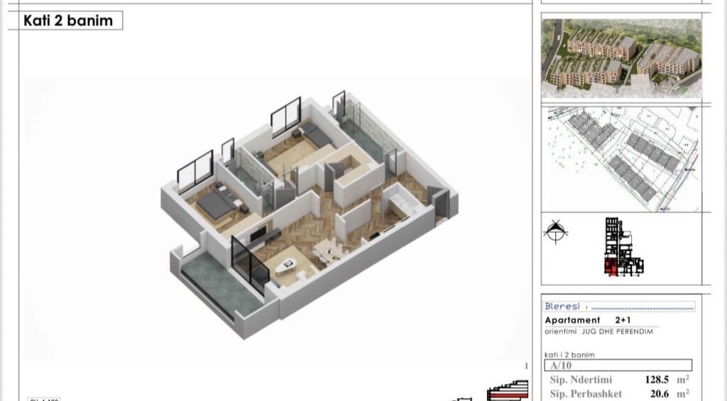 Shitje | Apartament 2 + 1 | Liqeni Artificial | 247500 €