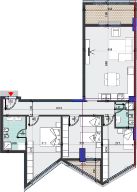 🌇Apartment 3+1+2 for Sale – Colonnade Residence!✨