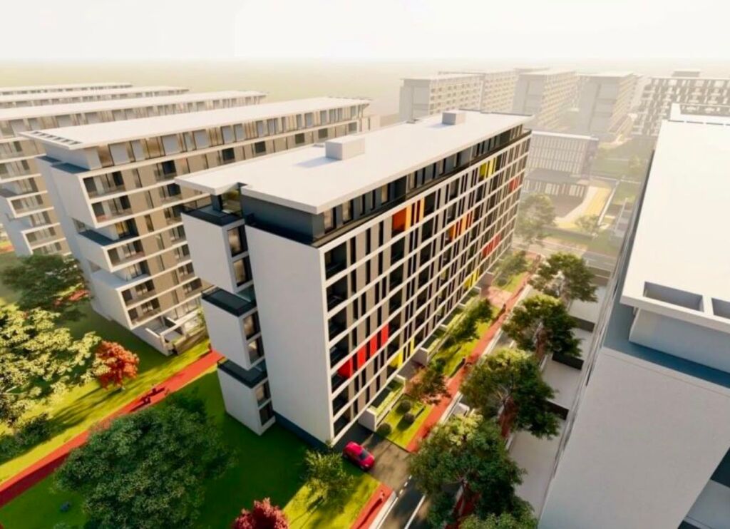 📣 FOR SALE Apartment 2+1 With 2 Bathrooms 📍 Univers City Residence, Near QTU ✨   🏢 New Construction (Finishes In October)  🪜 7th Floor (Residential) 📐 Area 93 m2   💶 Price 120,900 Euro