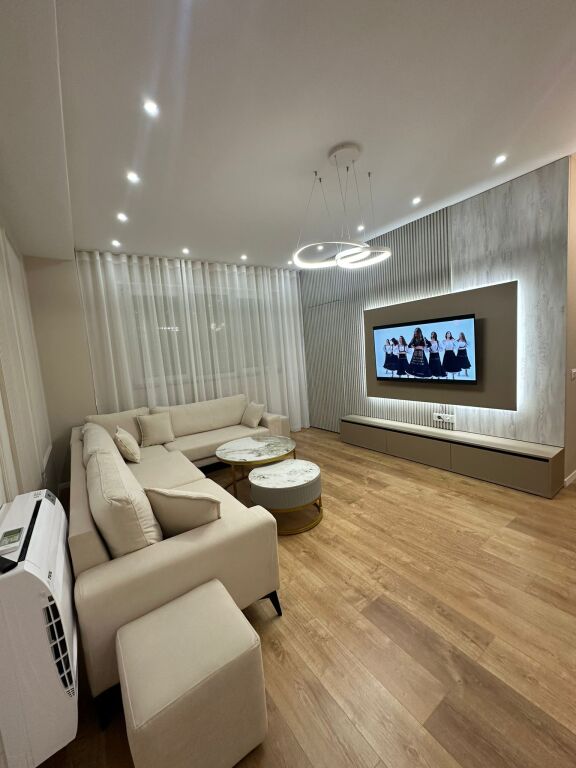 Near the New Bazaar, a modern 2+1 apartment is for rent .