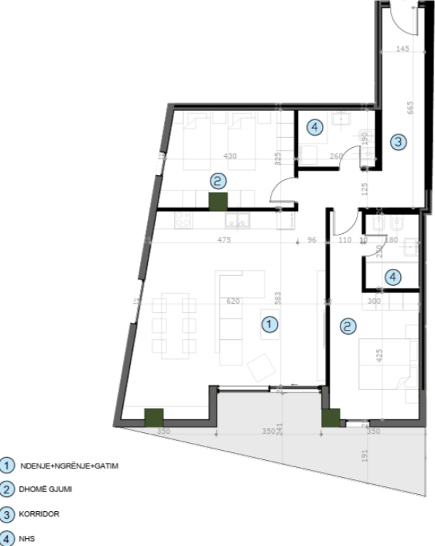 ✨Apartament 2+1+2 + ballkon për Shitje – 📍Moa Residence | Pranë Casa Italia ✨