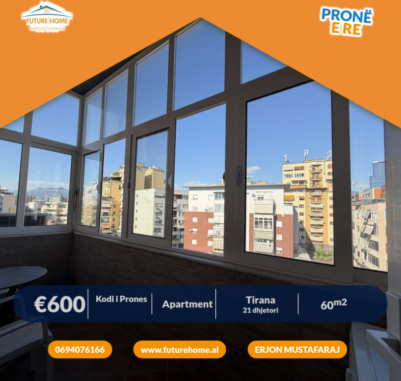 Qera, Apartament 1+1, Blloku i Ambasadave