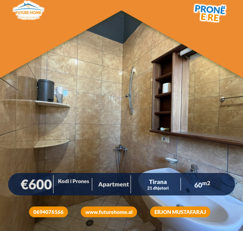 Qera, Apartament 1+1, Blloku i Ambasadave