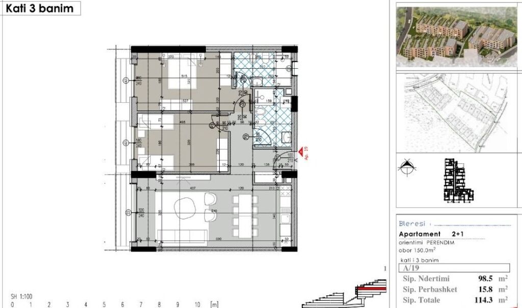 Sale | Apartament 2 + 1 | Dream House Residence / prane Liqenit Artificial | 251500 €