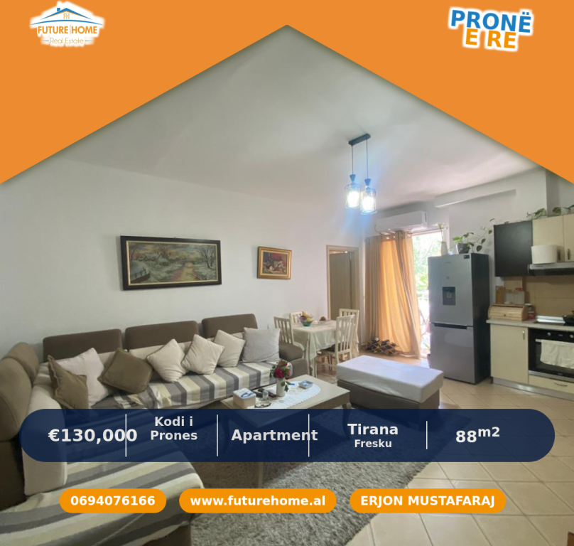 Shitet, Apartament 2+1+Verandë (I konvertuar), Fresku