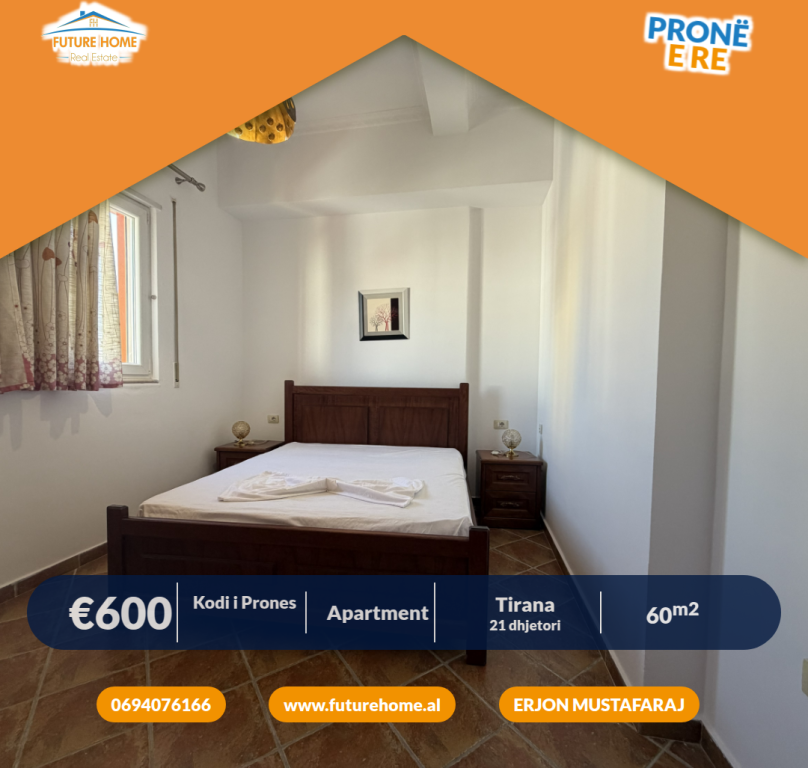 Qera, Apartament 1+1, Blloku i Ambasadave