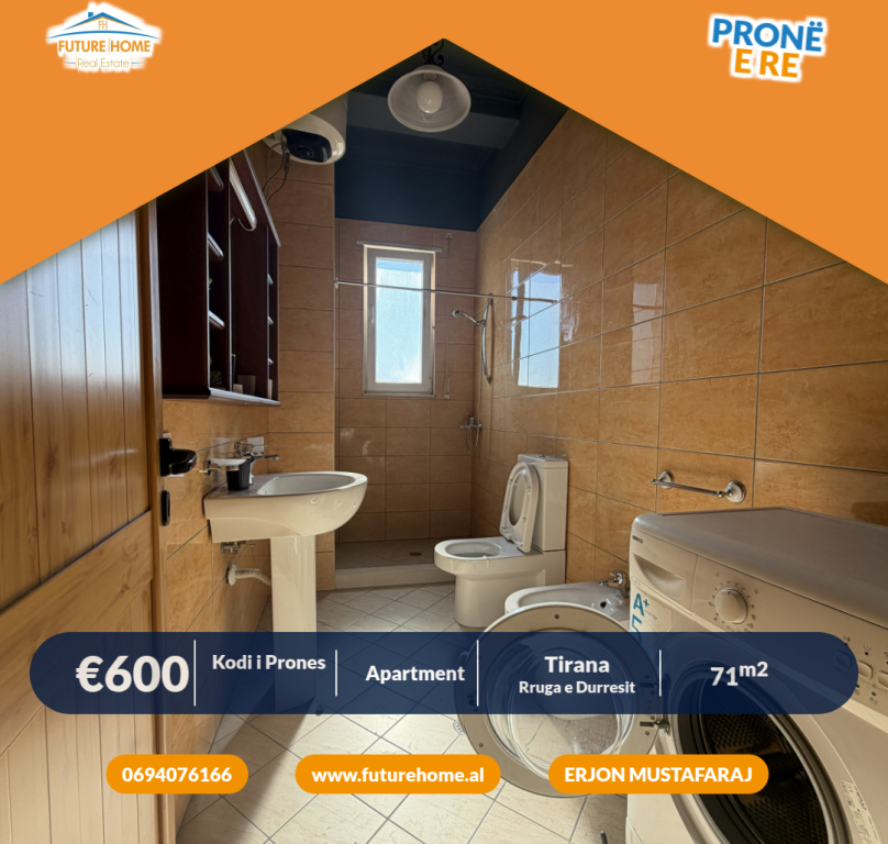 Qera, Apartament 1+1, Blloku i Ambasadave
