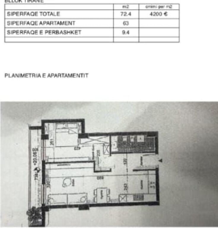 Shitet Apartament 1+1 – Unico Residence, Blloku