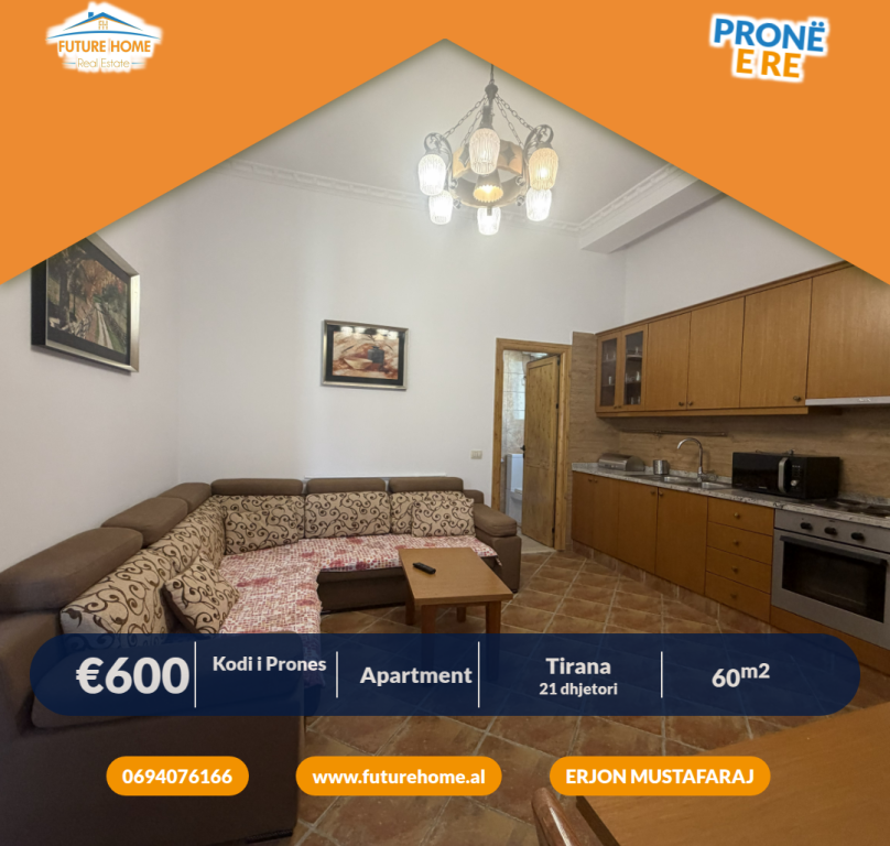 Qera, Apartament 1+1, Blloku i Ambasadave