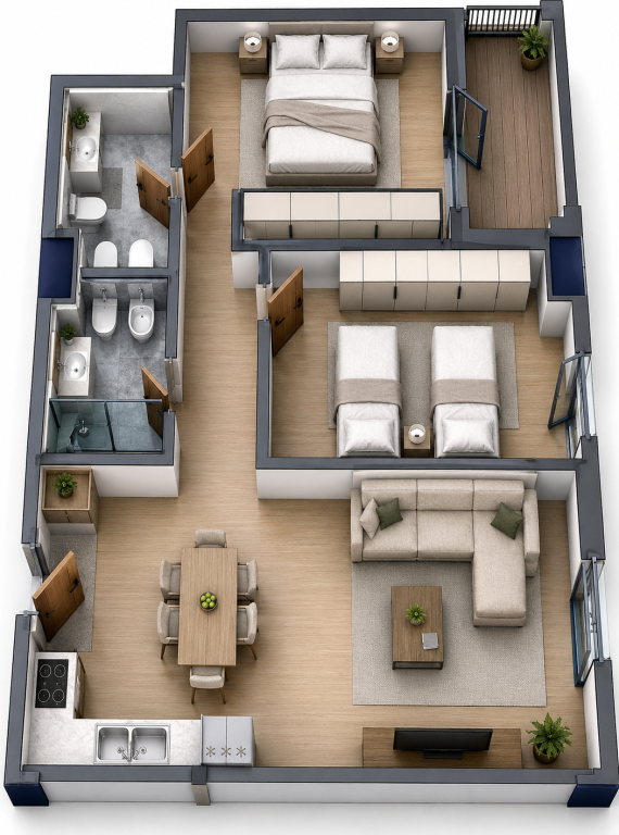 ✨ Shitet Apartament 2+1+2 📍Ish Dogana, Tirana Entry 2