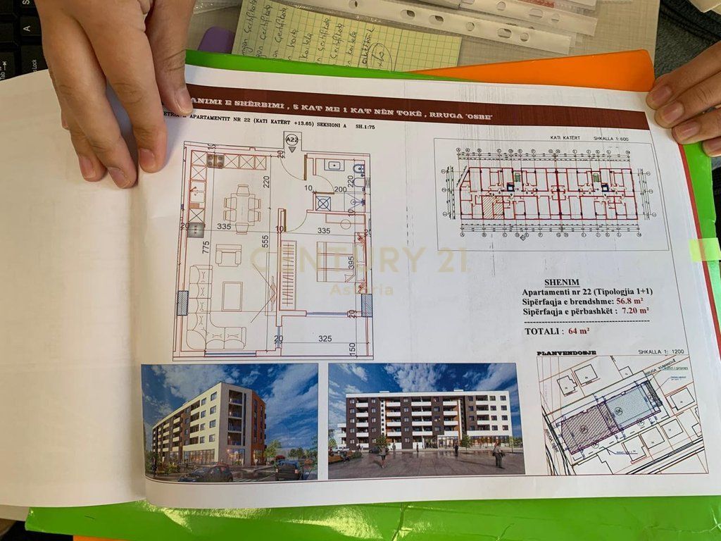 Shitet Apartament 1+1 në Family Residence 2, Kamëz (Instituti)