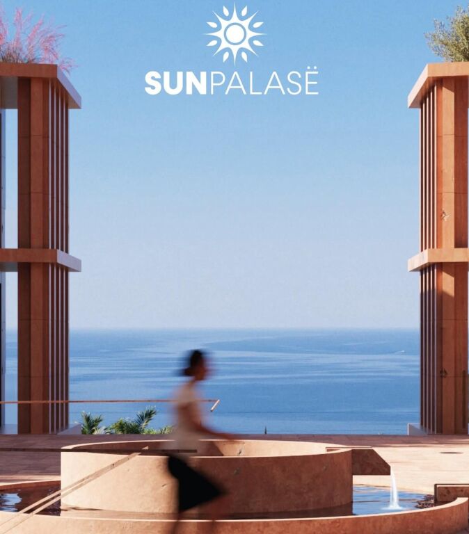 Shitet (2,650€/m2): 1+1 &amp; Ballkon + 1 P.Parkimi📍Sun Palase Residence - Palase/Dhermi || 249,190€ (85m2)