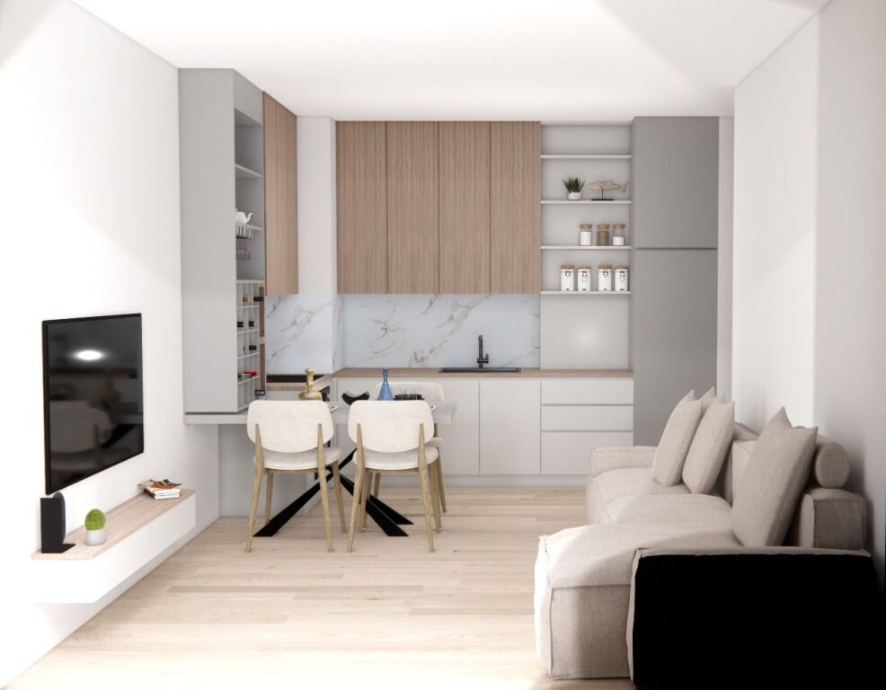 Apartament 1+1 me Qera Afatgjate - Ali Demi, Kompleksi Kadiu
