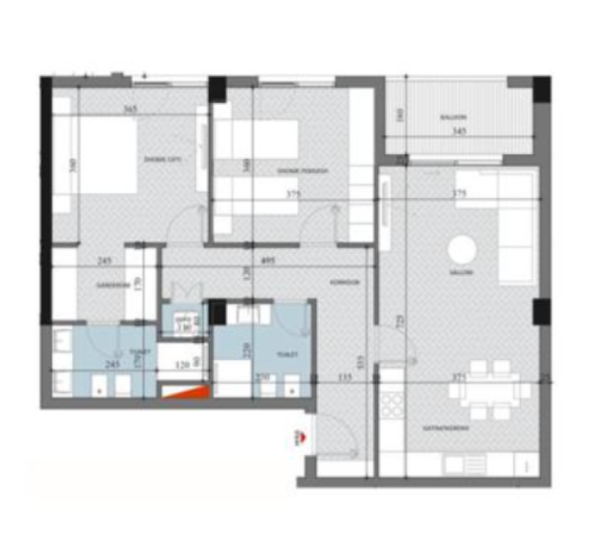 ✅ SHITET APARTAMENT 2+1 | Rezidenca Diellon 2, Paskuqan