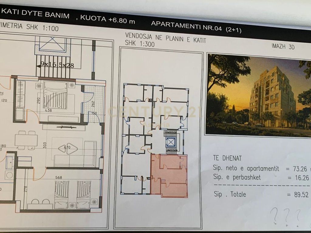 Shitet Apartament 2+1 White Relax Residence Kamëz