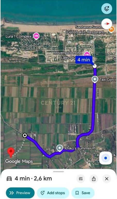Terreno In Vendita nella Baia di Lalezi !!!