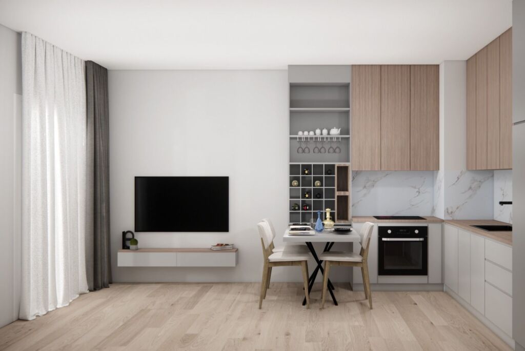 Apartament 1+1 me Qera Afatgjate - Ali Demi, Kompleksi Kadiu