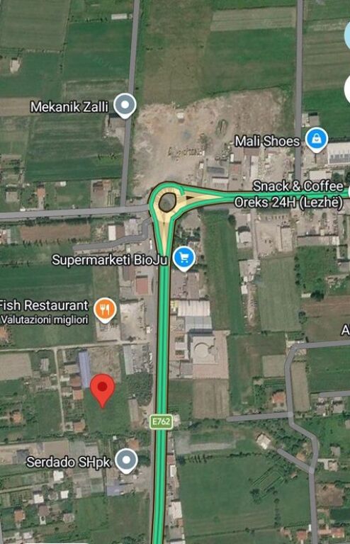 🟢 Shitet Tokë 1,500 m² – Ishull Shëngjin, Lezhë