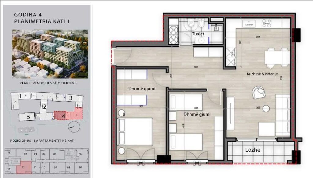 FOR SALE APARTMENT 2+1 - SPLENDOR COMPLEX, PORCELAN, TIRANA