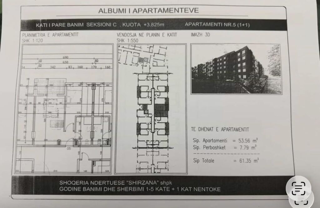 Shitet Apartament 1+1 – Lake Side, Paskuqan