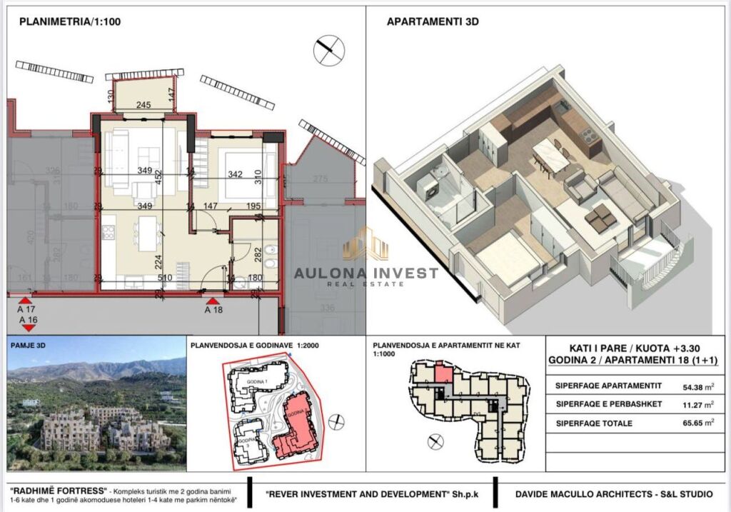 1+1 APARTMENT FOR SALE IN "RADHIMA FORTRESS"