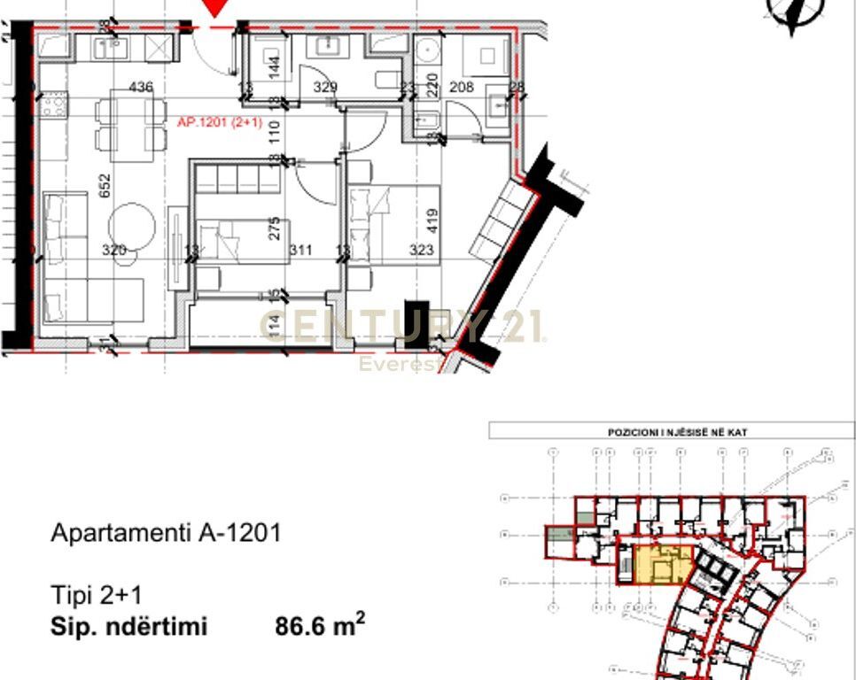 RRUGA BARDHYL – SHESIM APARTAMENT 2+1+2