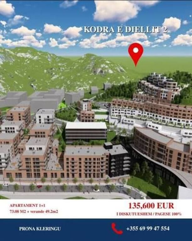Occasione! Appartamento 2+1 in vendita a Kodra e Diellit 2.