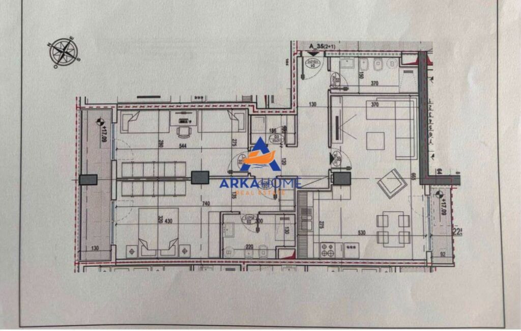 VENDESI APPARTAMENTO 2+1+BALCONE "COMPLESSO ORBITAL 5, JORDAN MISJA" 235.470 EURO