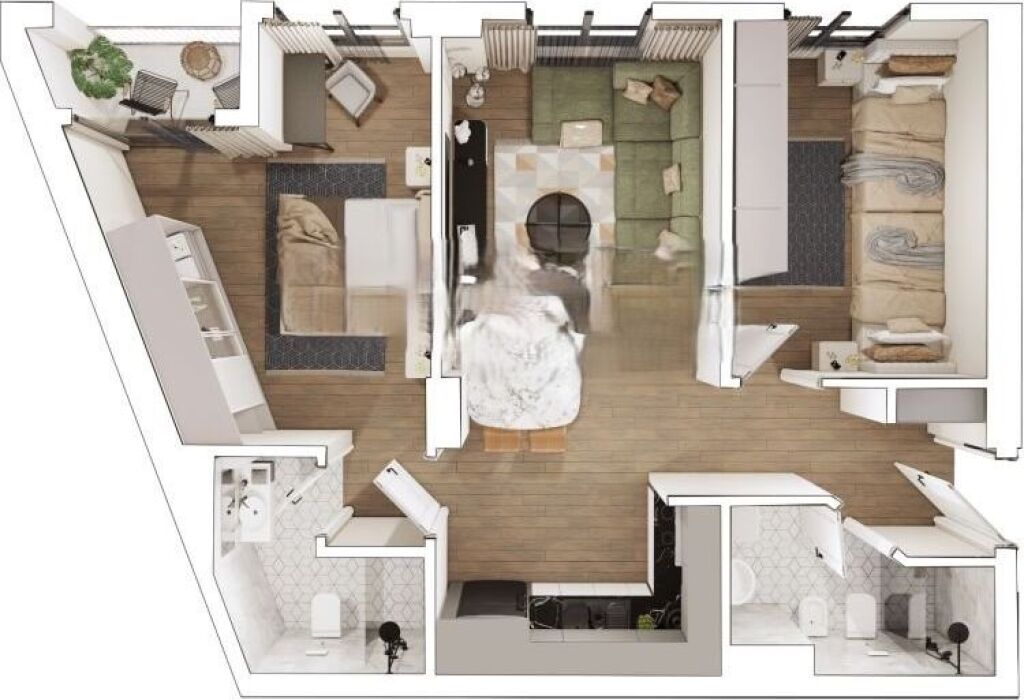Apartament 2+1+2 për shitje tek Bulevardi i Ri!