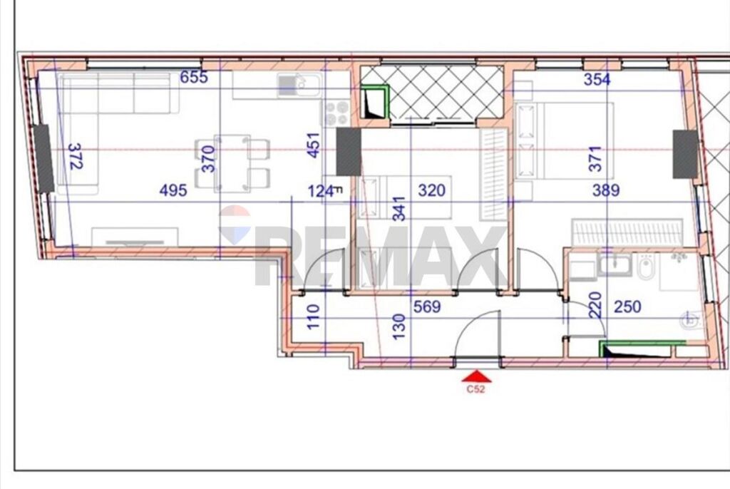 Appartamento 2+1+ Veranda in vendita a Jordan Misja