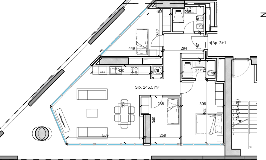 APPARTAMENTO 3+1+2 IN VENDITA, TIRANA TOWER, OXHAKU