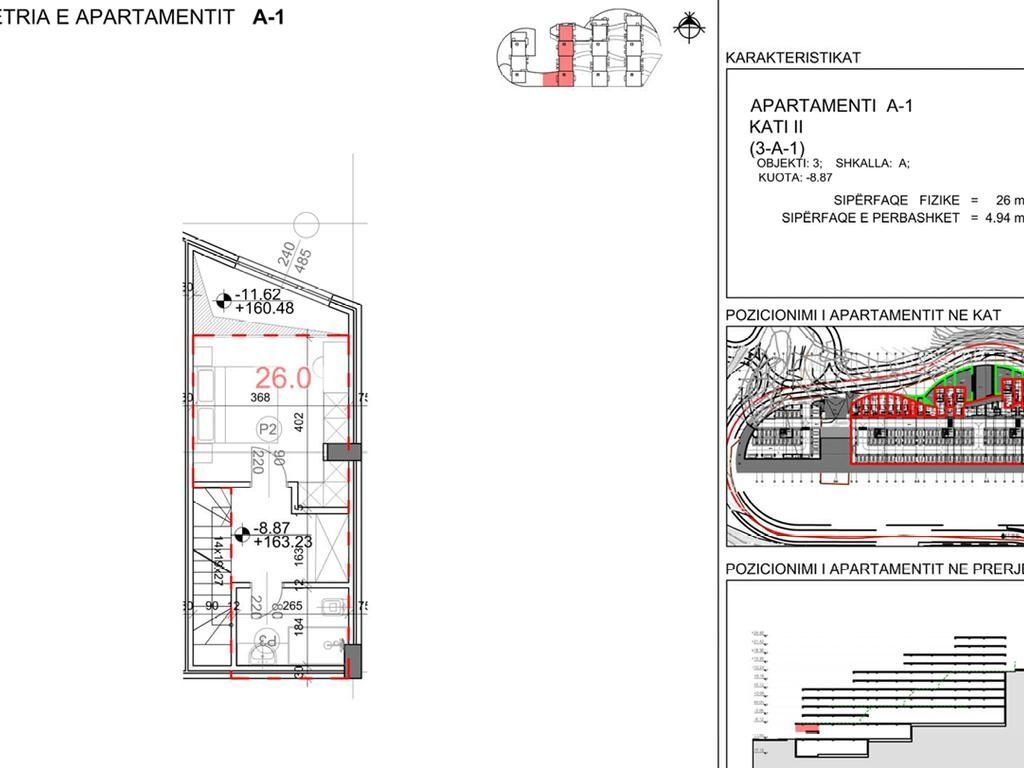 DUPLEX 1+1+VERANDA FOR SALE / KODRA E DIELLIT 2 134,000 €