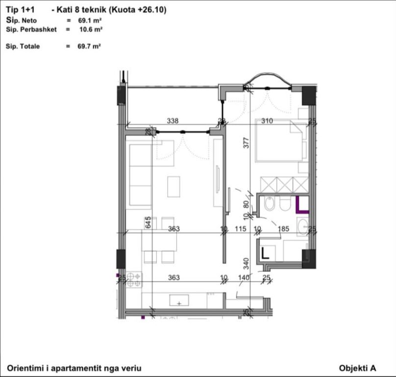 Sale | Apartament 1 + 1 | Kompleks Aluna 2 | 91655 €