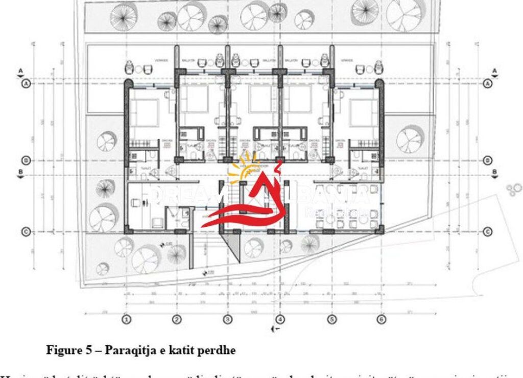 Super unfinished hotel for sale with sea view in Ksamil (ID 4151235)