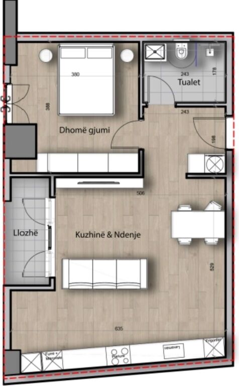 ✨ Shitet Apartament 1+1 📍Porcelan, Splendor Residence