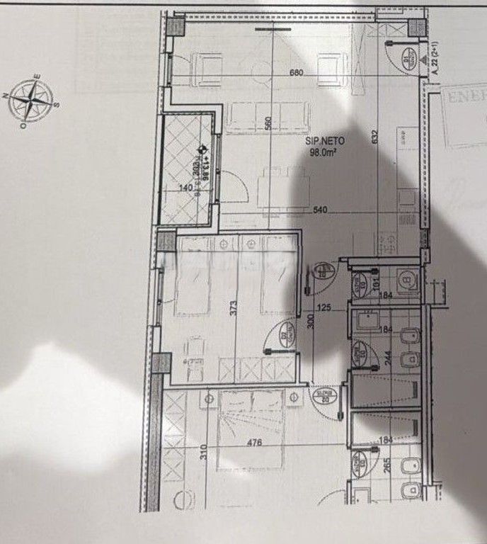Shitet apartament 2+1+2 – Bulevardi i Ri, Orbital 3