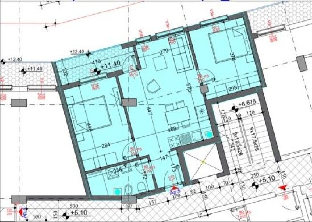 🏡 Appartamento 2+1 in Vendita – Via Gjon Buzuku, vicino a Vila Gold