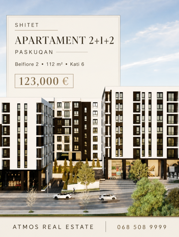 SHITET APARTAMENT 2+1+2 Paskuqan, Belfiore 2