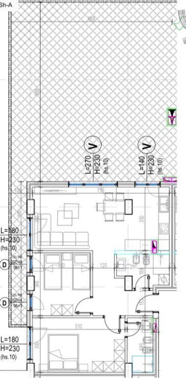 Apartment 2+1+2 with veranda for sale at Blloku Residencial Kodra e Diellit
