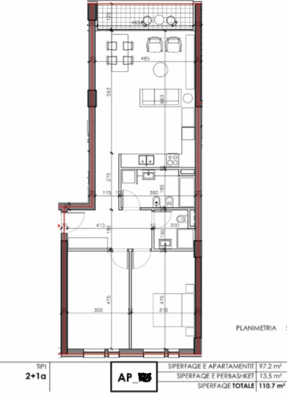 Apartament 2+1 dhe 1+1 ne Shitje Shkoze Tirane