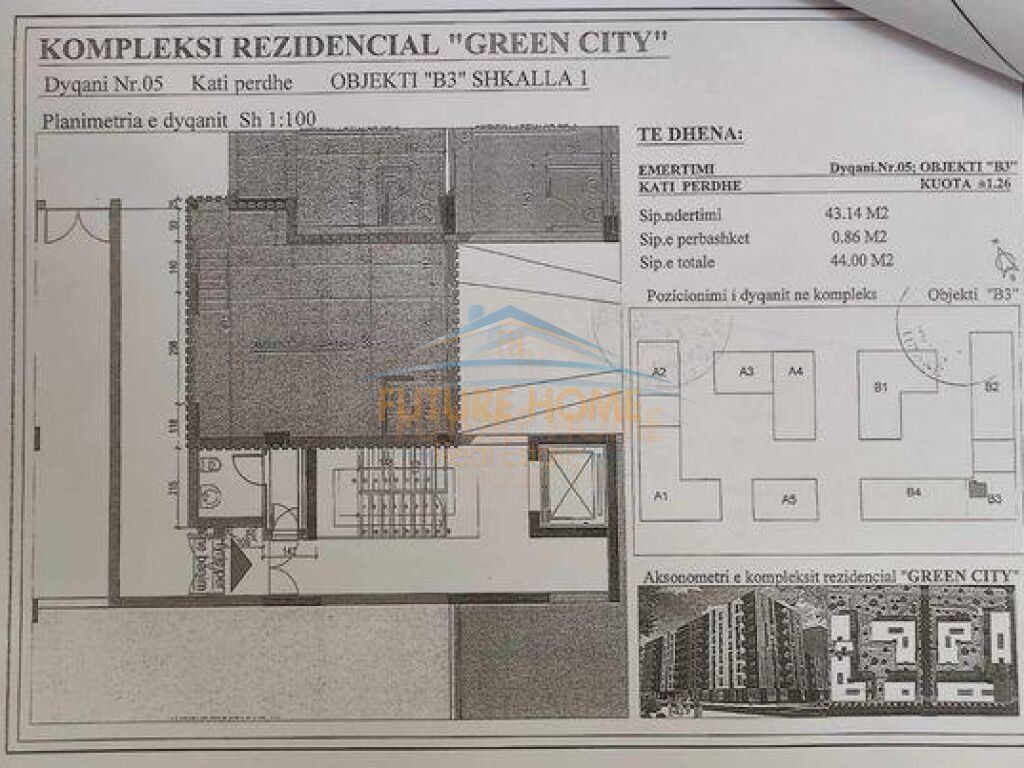 JAP ME QERA DYQAN,GREEN CITY RESIDENCE,TIRANE