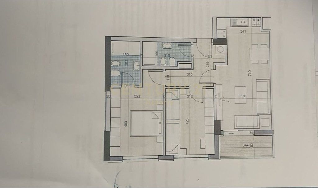 Shitet apartament 2+1+2 te University City, pranë QTU!