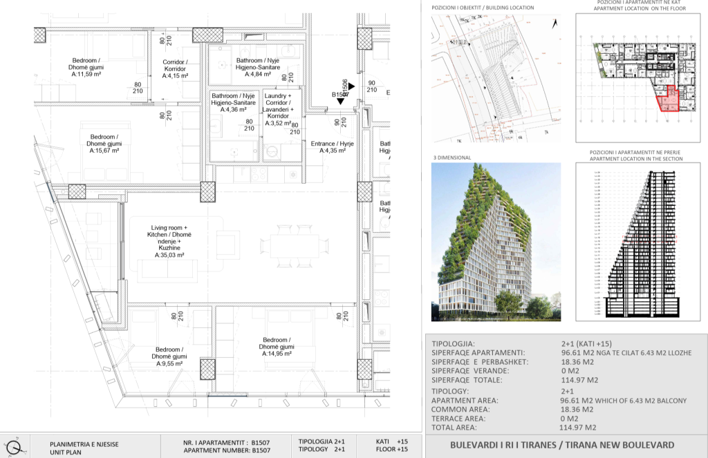 Vendita | Apartament 2 + 1 | New Boulevard Tower | 275000 €