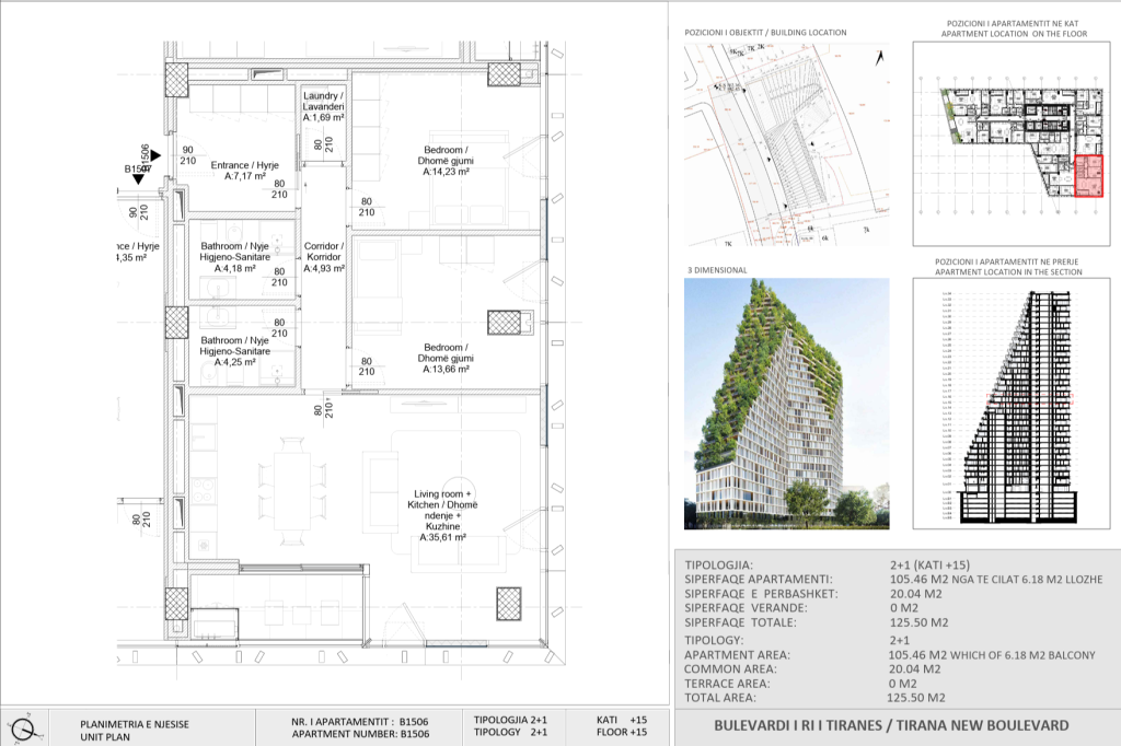 Vendita | Apartament 2 + 1 | New Boulevard Tower | 300000 €